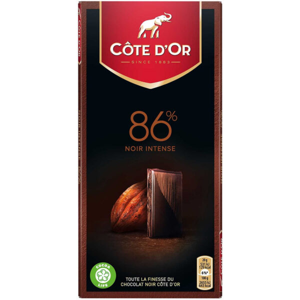 Côte d'Or Noir 86% (Dark Chocolate 86% cocoa) 150g